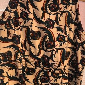 Colorful dragon print dress